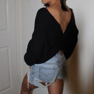 Open back Sweater